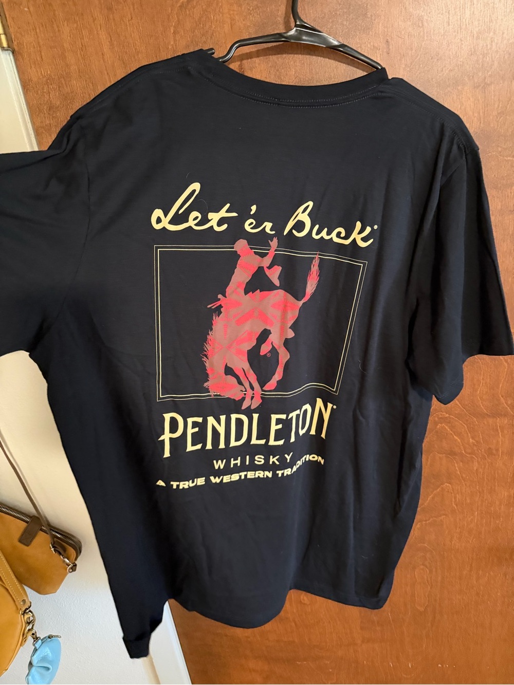 ✨ 2/$25 or 3/$30 SALE - 
Pendleton black Short-Sleeve Tee with Red Bucking Rider
